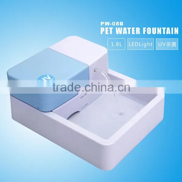 Electronic UV Automatic Pet Water Fountain With LED Light