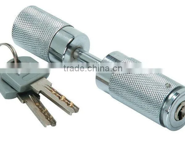 Trailer Hitch Pin Lock Includes Two Nickle Brass Keys Lock 1/4" Trailer Coupler Pin Lock A1995 photo-2