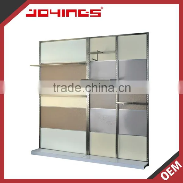 Adjustable Slotted Wall Mounted Steel Shelves for Garment