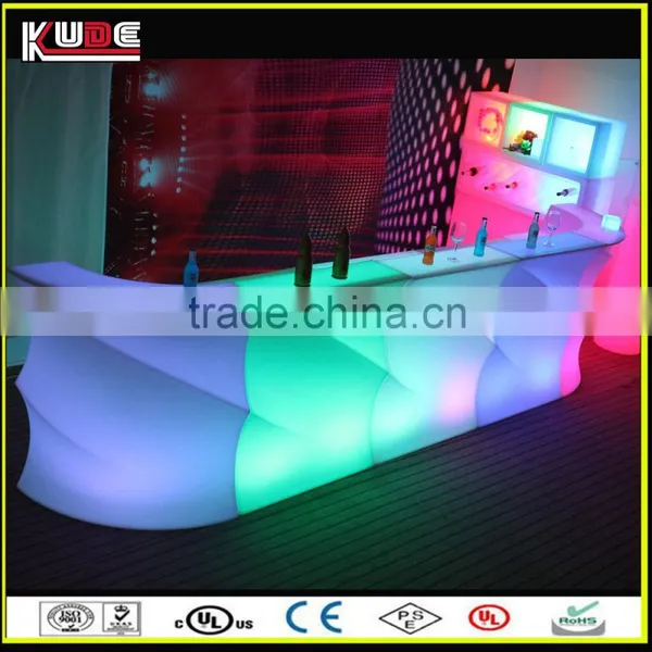 Rechargeable Battery Glow Plastic Bar Furniture for Hotel Garden photo-4