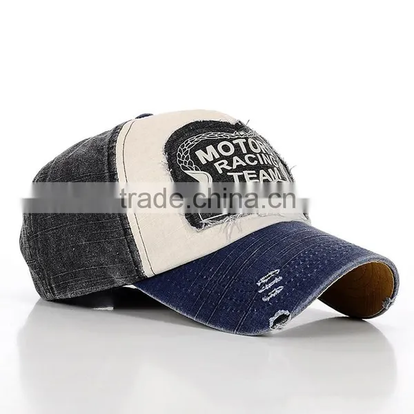 Custom Wholesale Newhattan Hats Plain Denim 5-panel Baseball Caps Hats for Man Quality Choice Supplier's Choice photo-4