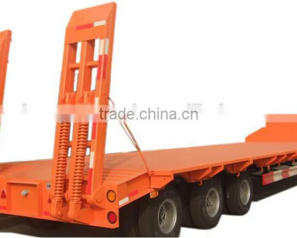 Trailer Manufacturer Three Axles Low Bed Cargo Semi Trailer For Sale photo-2