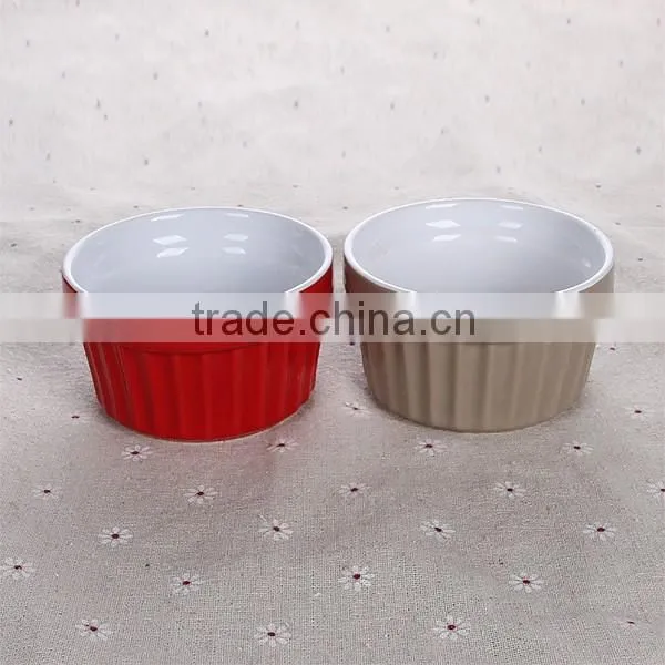 Colored Ceramic Round Ramekin Bowl Factory Directly Sale photo-2