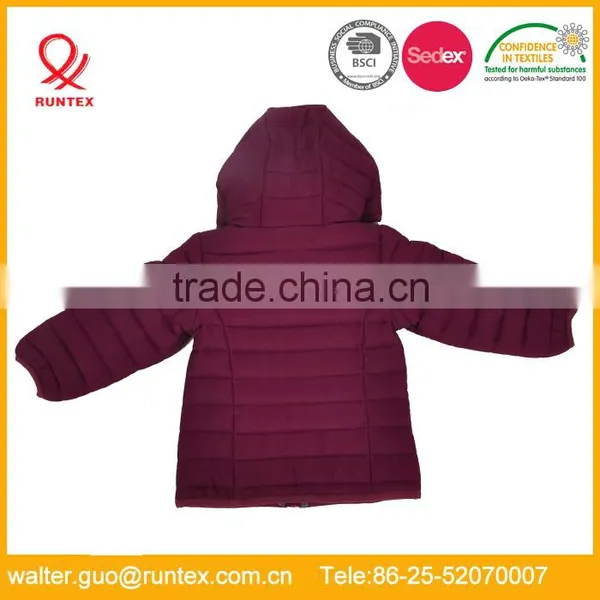 Baby Girls Padded Jakets With Hood RKJ002 photo-2