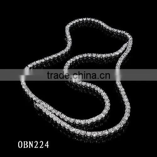 Fashion Jewelry Pearl Factory Supply Natural Freshwater Pearl Necklace With Blue Stone photo-5