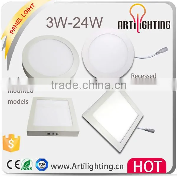 Hot Sale Round Square Ultra Thin 3w 4w 6w 9w 12w 15w 18w 24w Led Panel Light, 60x60 cm 36w 48w Led Panel Light CE RoHS photo-6