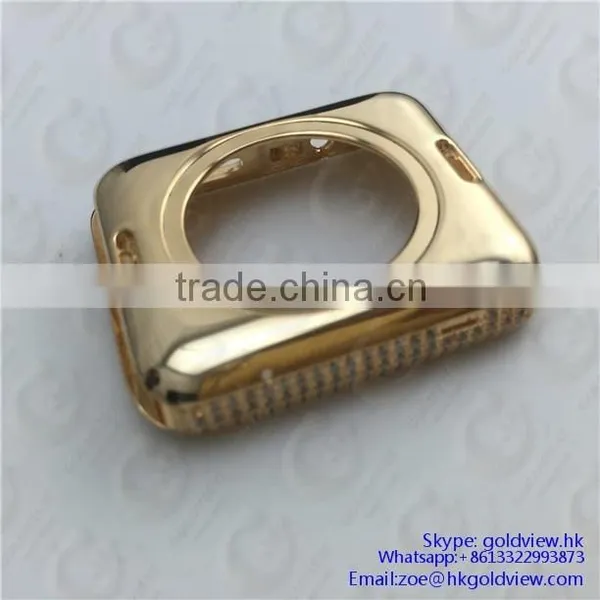 For Apple Watch 24k Gold,24k Gold For Apple Watch,For Apple Watch 24k Gold Diamonds Housing photo-2