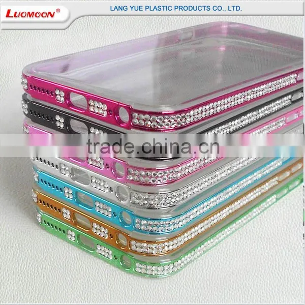 New Detachable TPU + PC 2 in 1 Flexional Diamond 4.7inch Transparent Cell Phone Case for Iphone 6, Mobile Phone Case photo-5