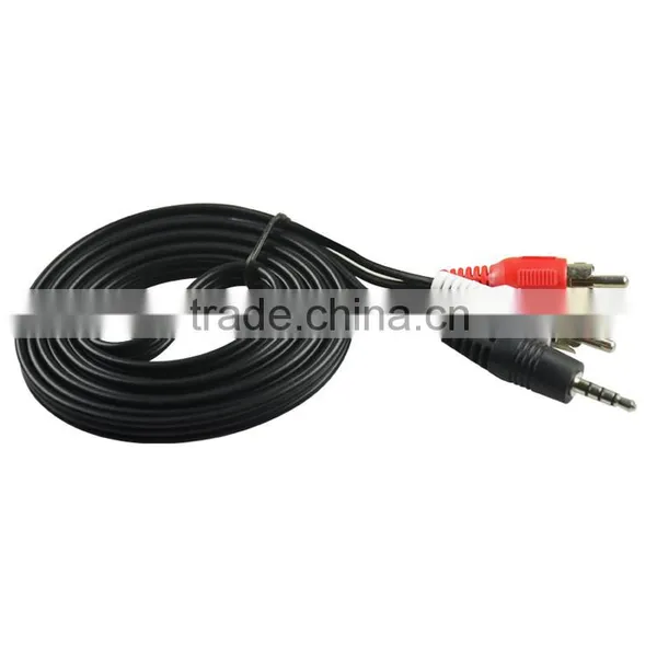 SIPU High Quality 1.5m Gold Connects av Rca Cable Best Price 3.5mm Audio Cable photo-3