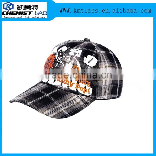 Striped Style and 100% Cotton Fabric Plain Distressed Baseball Cap