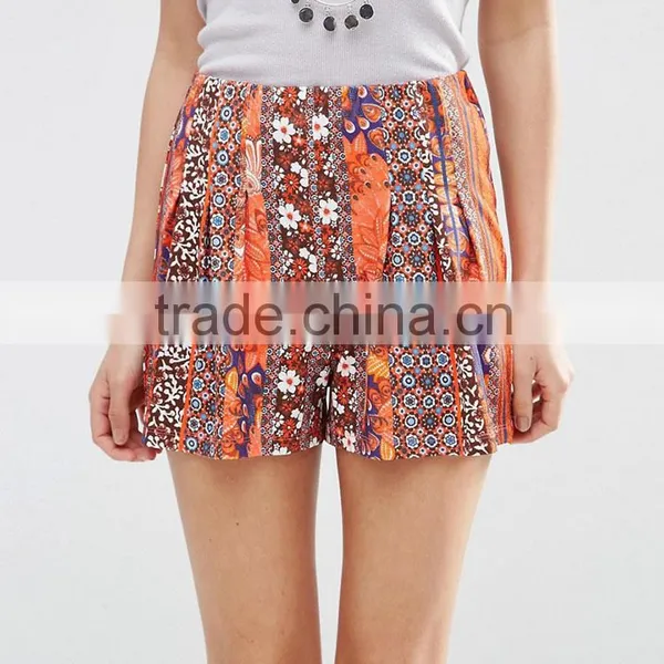 China Supplier Factory Price Latest Style Fashion Design Printed Wholeslae Plain Sweat Ladies Shorts photo-5