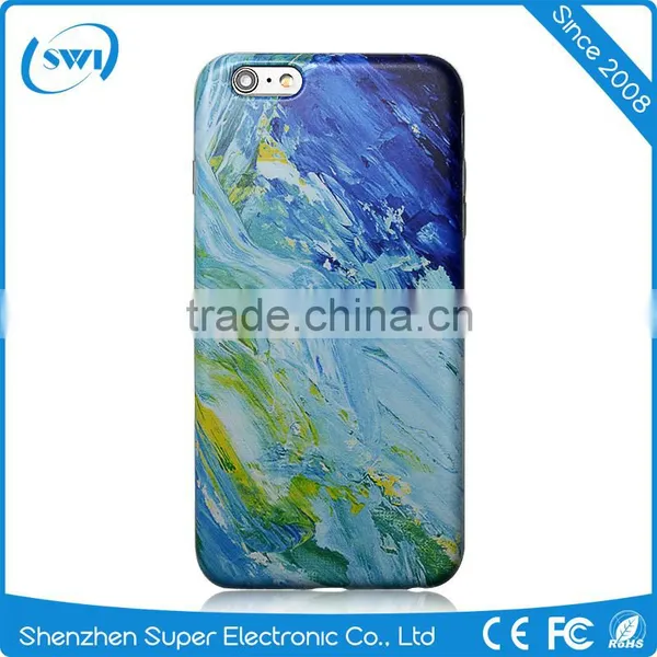 2016 Wholesale Durable Marble Pattern Slim TPU Protective Case Cover Shell For Iphone 5 6 6S Series LCD Screen photo-2