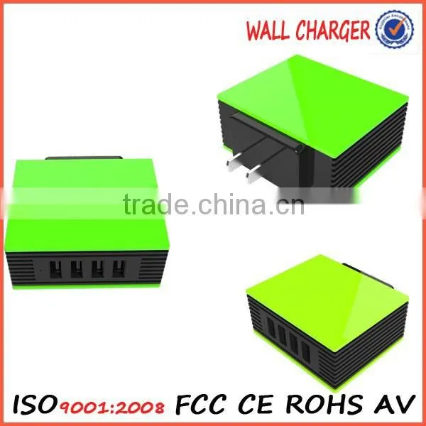 4-Port USB US Wall Charger Travel Power Adapter Portable Travel Charger for Apple IPhone photo-3