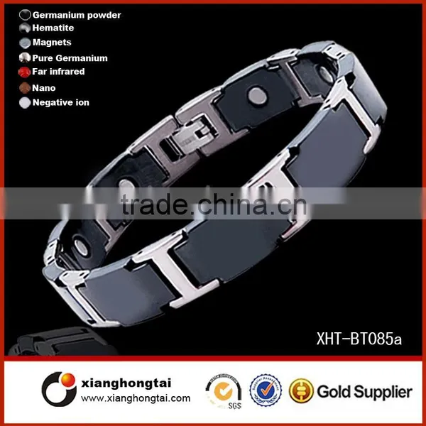 Bio Magnetic Tungsten Steel Bracelet With Energy Magnetic Stone,tungsten Jewelry Professional Manufactory