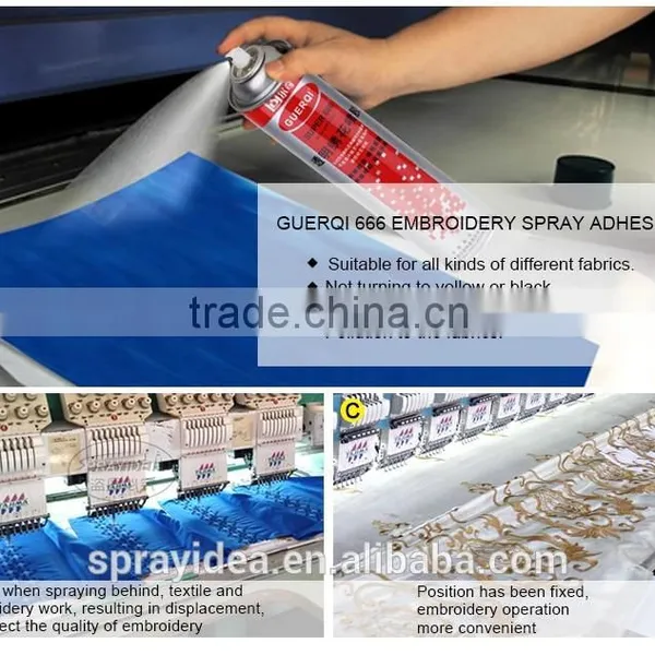 2015 Hot Selling GUERQI OK-100 Fabric Embroidery Spary Adhesive Glue photo-5