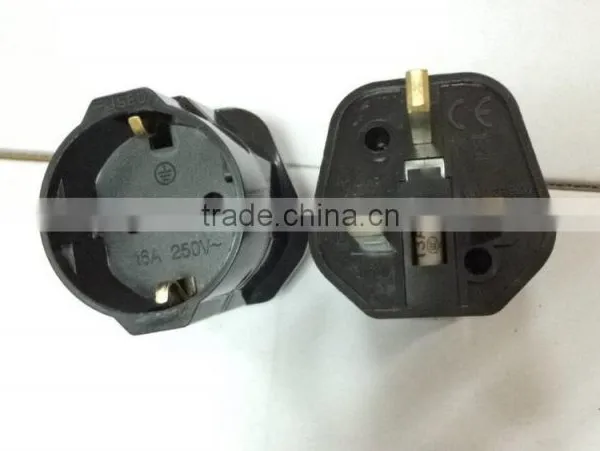 ST- 5 Germany to uk Adaptor With Fuse CE/LVD/EMC Certificate photo-2
