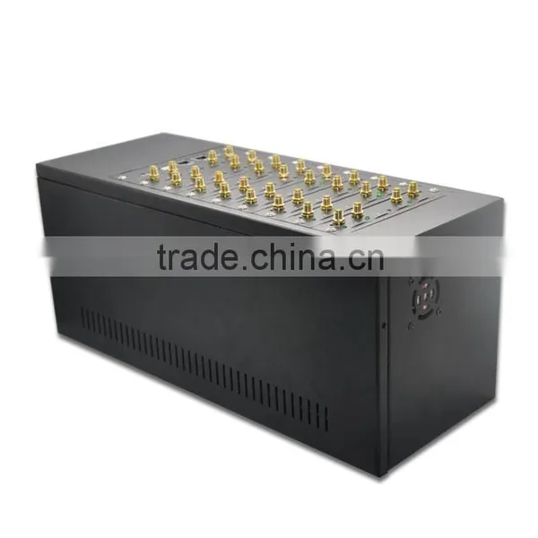 Sim Rotation GoIP Terminal, 32 Port Goip Gsm Gateway With USSD, IMEI Changeable