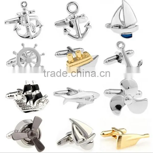 Novelty Fashion Jewelry Seaman Anchor Cufflinks photo-6