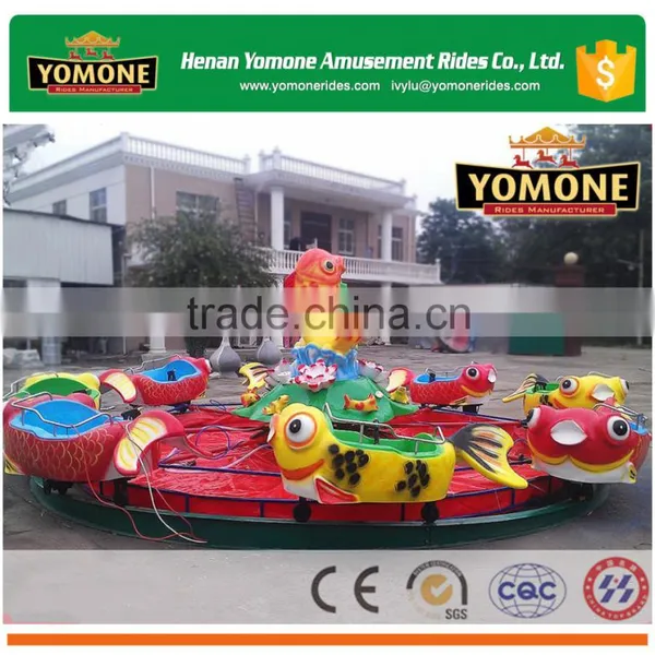 Rotation Amusement Park Equipment Jumping Carp Fish, Water Park Kiddie Rides
