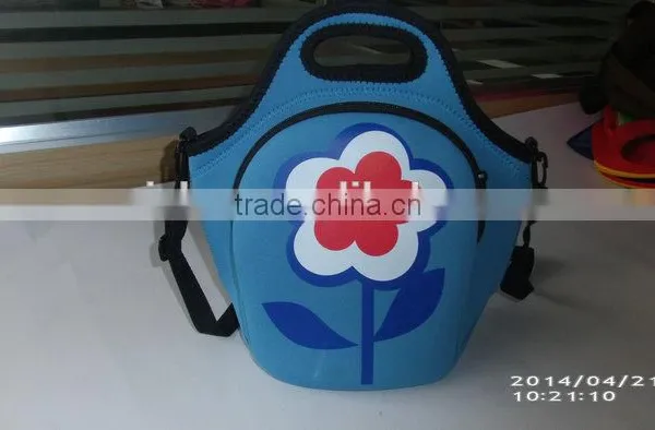 Custom Print Flower Lunch Cooler Tote Bag photo-5