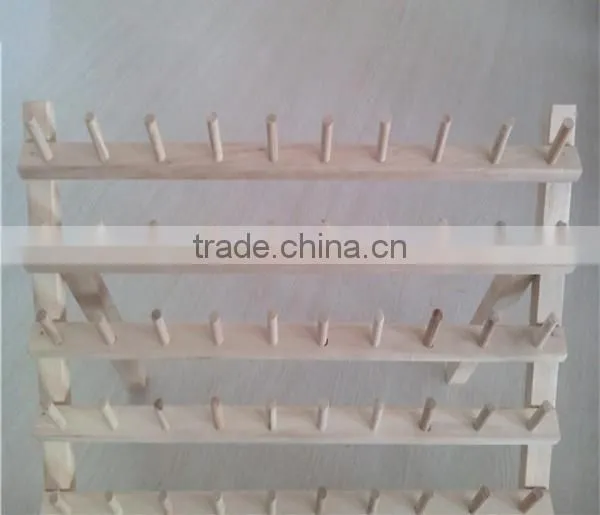 Christmas Promotion!!! China Supplier Hot Sale Home Sewing Tool Wood Thread Rack With 60 Spools photo-2