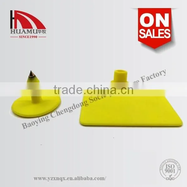 TPU Ear Tag for Calf in Yellow 60*56 mm photo-4