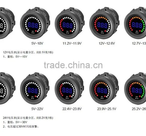 Digital dc Voltmeter, 12/24VDC Car Voltmeter Power Supply Socket! photo-3