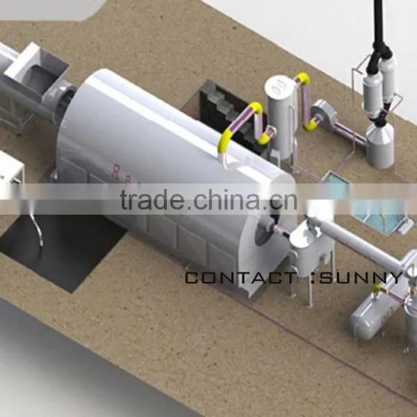 Tyre Recycling to Oil and Carbon Black Pyrolysis Plant photo-6