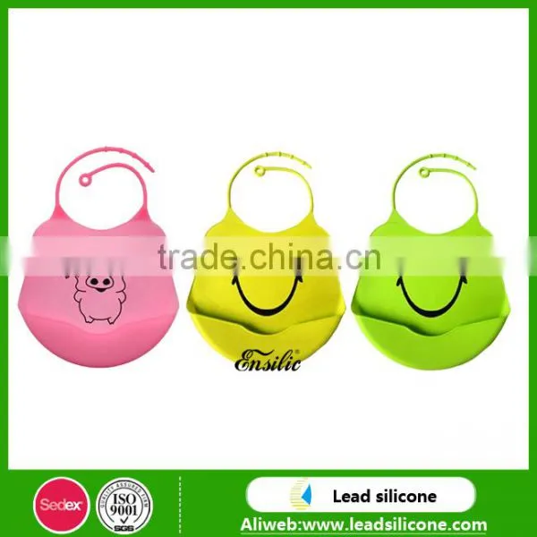 Waterproof Cartoon Silicone Baby Bibs, Lovely Silicone Baby Bibs For Kids photo-5