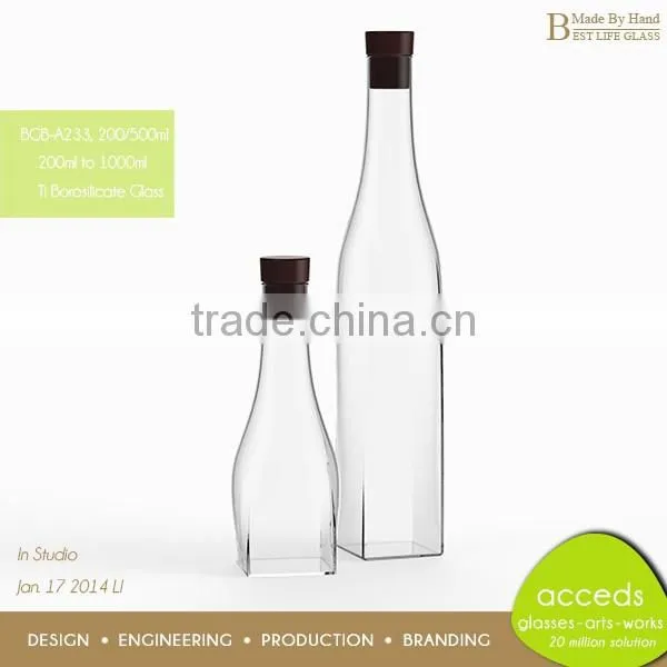 Eco-Friendly Pyrex Glass Mini Milk Bottles Wholesale photo-5