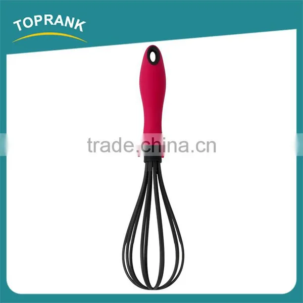 High Quality Food Grade Easy Clean Kitchen Egg Whisk Nylon Manual Egg Beater photo-3