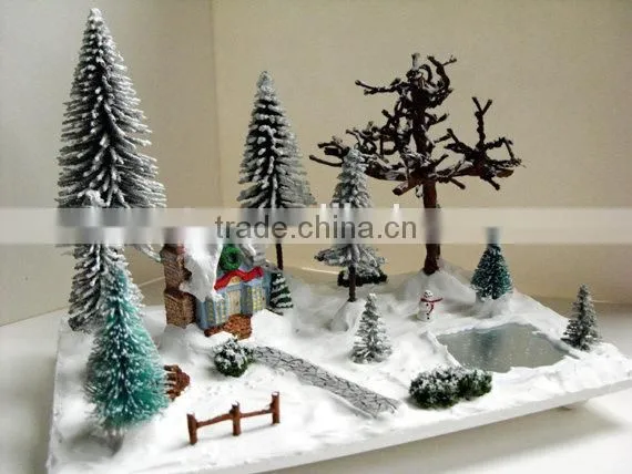 Miniature Christmas Village Scene - Miniature Christmas Vignette photo-3