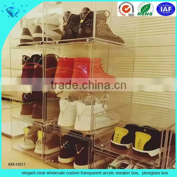 2015 Clear Acrylic Shoe Storage Box, Acrylic Shoe Display Racks photo-2