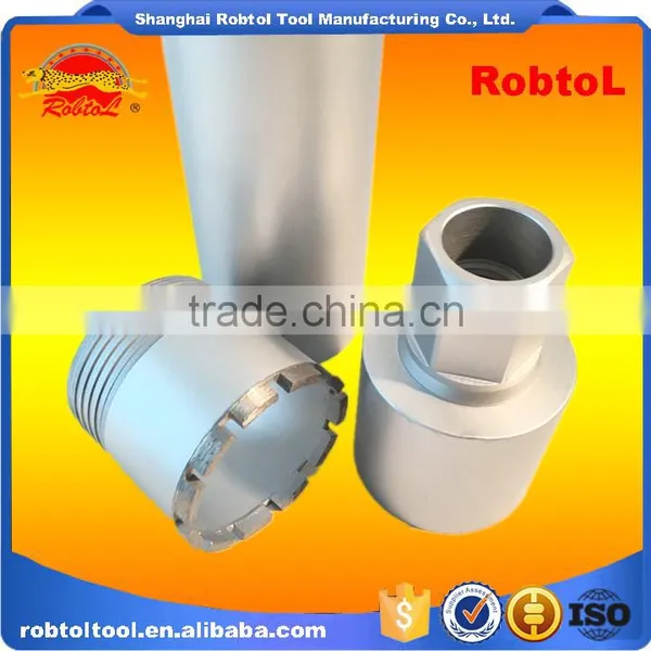 4" Three Section Concrete Diamond Core Drill Bits Hole Saw Masonry Asphalt Cement Brick Block photo-2