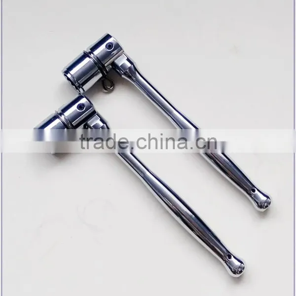 Chrome Plating Poka Handle 7/16 W Bi-hex Scaffold Swing Over Spanner Wrench photo-2