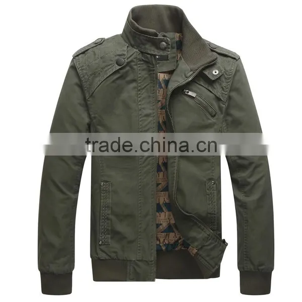China Factory Men Coat Canvas Jacket Without Hood photo-2