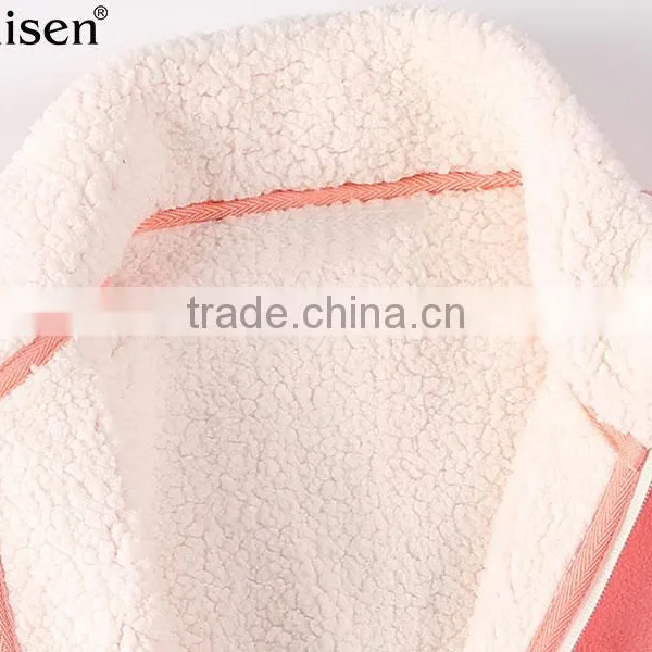 Wholesale Price Pink Fleece Sherpa Lining Kids Jacket photo-4