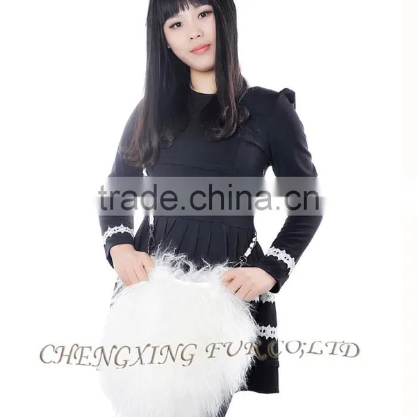 CX-H-09 Fashion Genuine Mongolian Lamb Fur Cheap Handbags From China photo-3