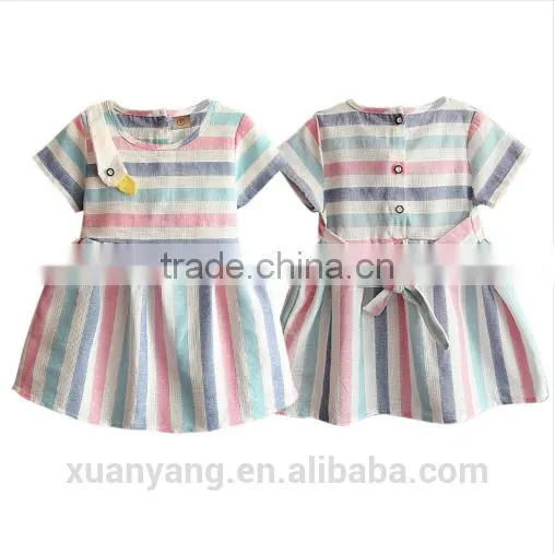 Hot Sale Kids Clothes Boutique Frock Design Linen Cutting Sales New Model Girl Dress photo-3