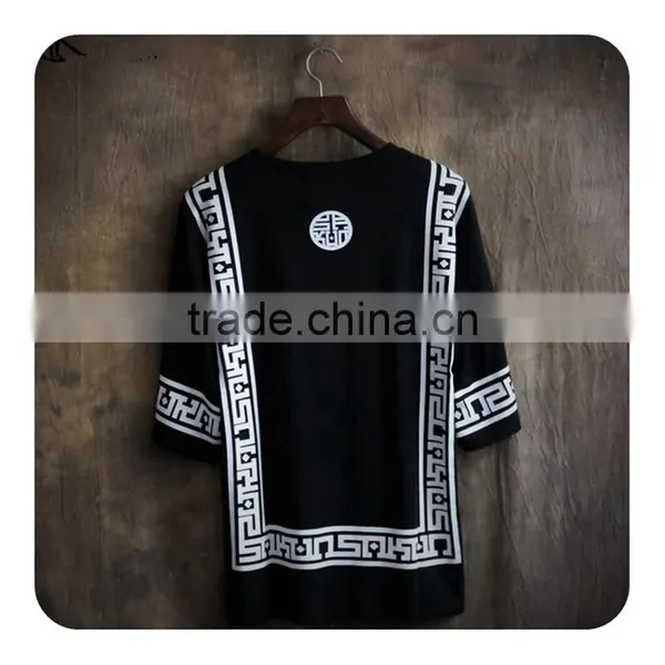 2017 Wholesale Men Plain Custom Longline t Shirt Printing Fitted Men' s Clothing Express China Supplier photo-3