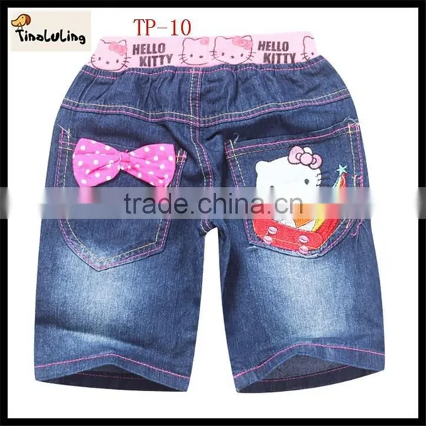 2015 New Baby Pants Jeans Cheap Wholesale Hello Kitty Apparel OEM photo-2