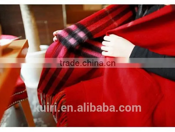 Women's Winter Wool Scarf With Pockets Long Style Warm Plaid Simulated Cashmere Shawl Wrap Scarves for Women Pashmina photo-4