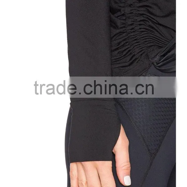 2016 Winter Wholesale Women Long Sleeved Sweat100% Cotton Plain Full Zip Hoodie photo-5