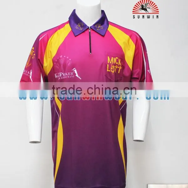Custom Made Darts Jersey Sublimation Darts Polo T-shirt photo-4