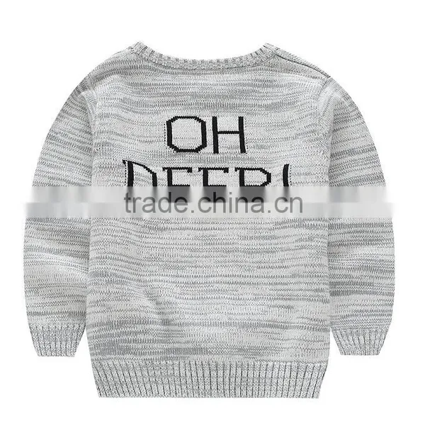 2016 Fashionable Children Cotton Knitting Deer Pattern Sweater Pullover photo-2