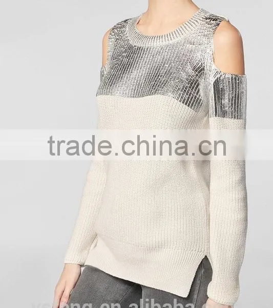 Sexy Design Sweater Knitted Top For Ladies photo-3