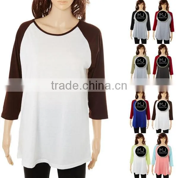 LOW MOQ 3/4 Sleeve Women Shirt photo-6