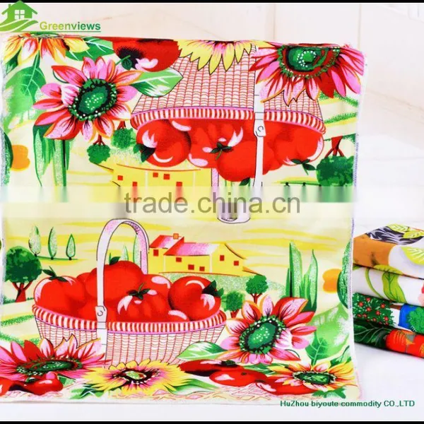 Microfiber Clean Kitchen Tea Towel Custom Printed Linen Dish Towel photo-4