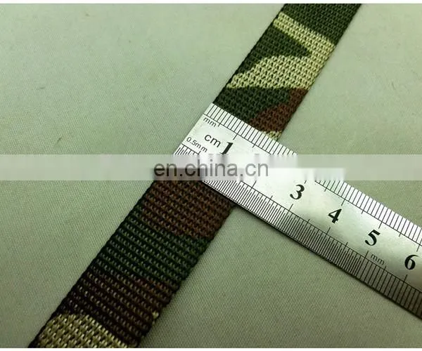 Customized 3/4'' Camouflage Ribbon Military Ribbon Polyester Webbing photo-2