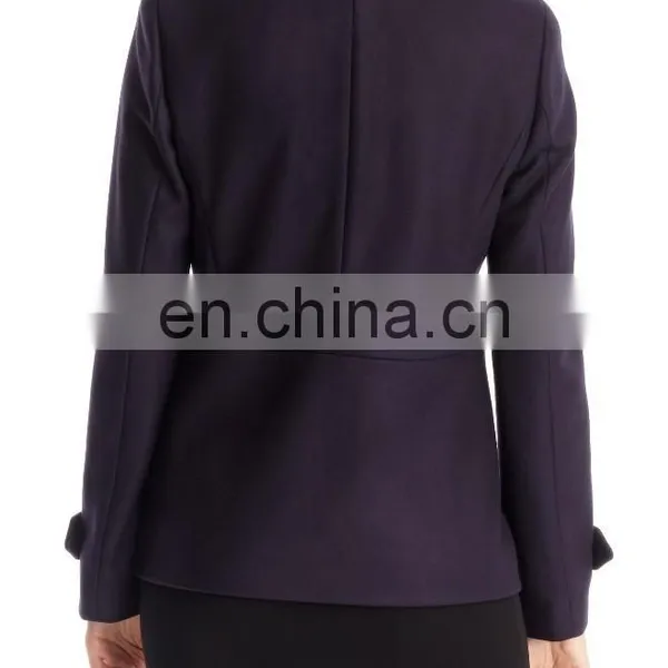 Virgin Wool Blend Peacoat photo-2